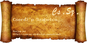 Cserép Szabolcs névjegykártya